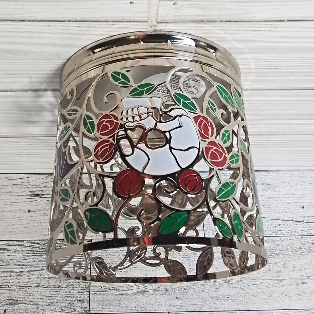 Bath & Body Works Halloween Metal 3-Wick Candle Holder Sleeve